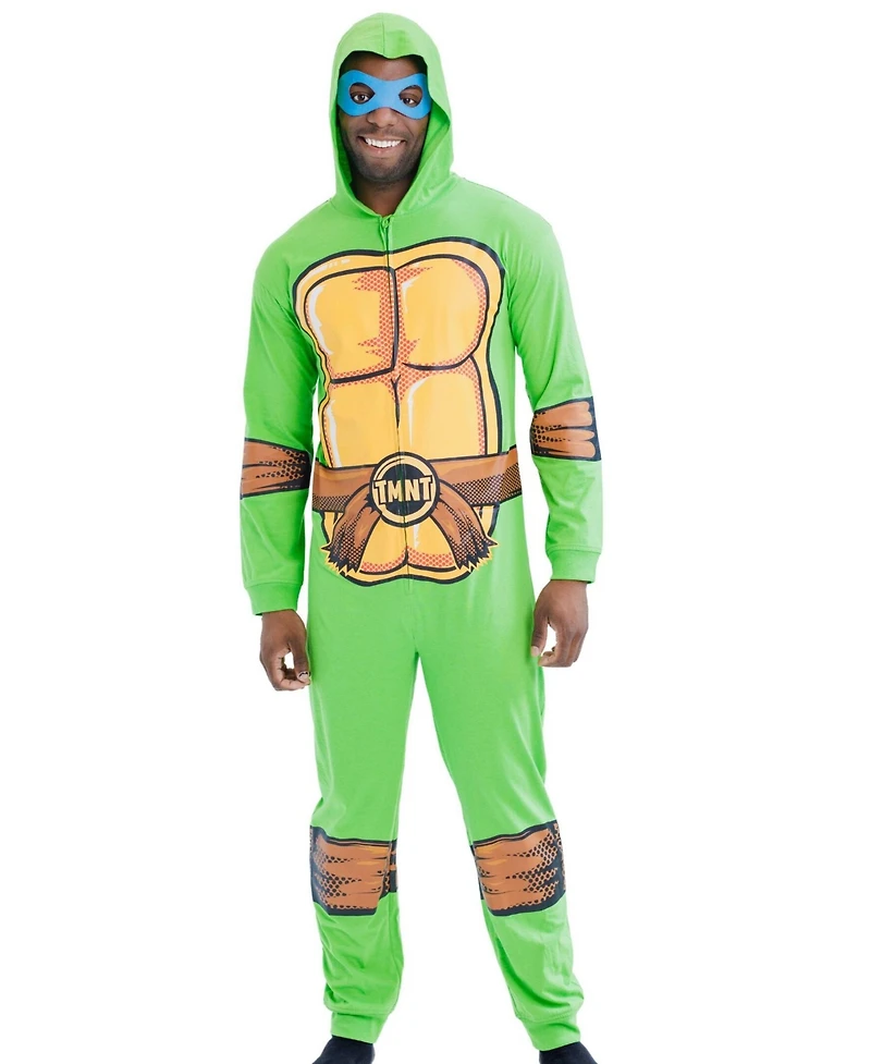 Teenage Mutant Ninja Turtles Zip Up Cosplay Costume Coverall Masks
