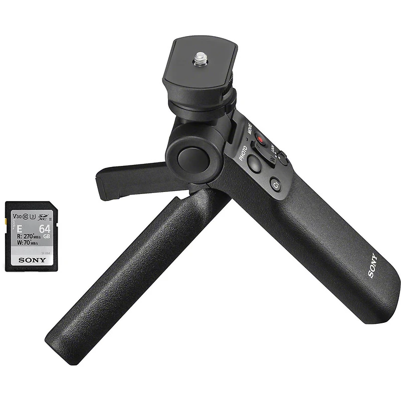 Sony Zv-1F Vlogging Camera, Black with ACCVC1 Vlogger Accessory Kit