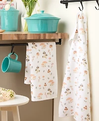 Fiesta Mushrooms Cotton Kitchen Towel Set of 2, 16" x 28"