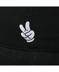 Disney Men's Mickey Mouse Glove Black Unstructured Baseball Cap