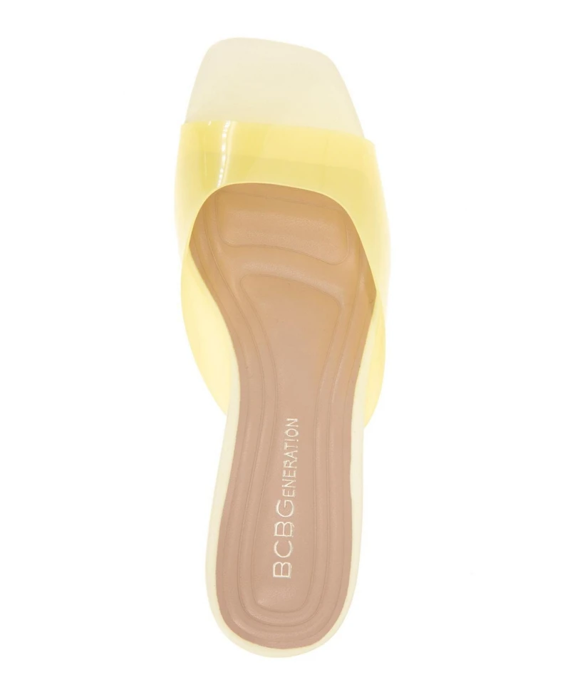 BCBGeneration Women's Inika Vinyl Slip On Dress Sandals