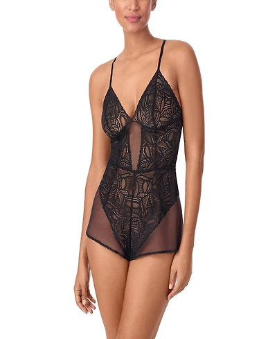 Dkny Women's Deco Lace Romper Chemise- DK7559
