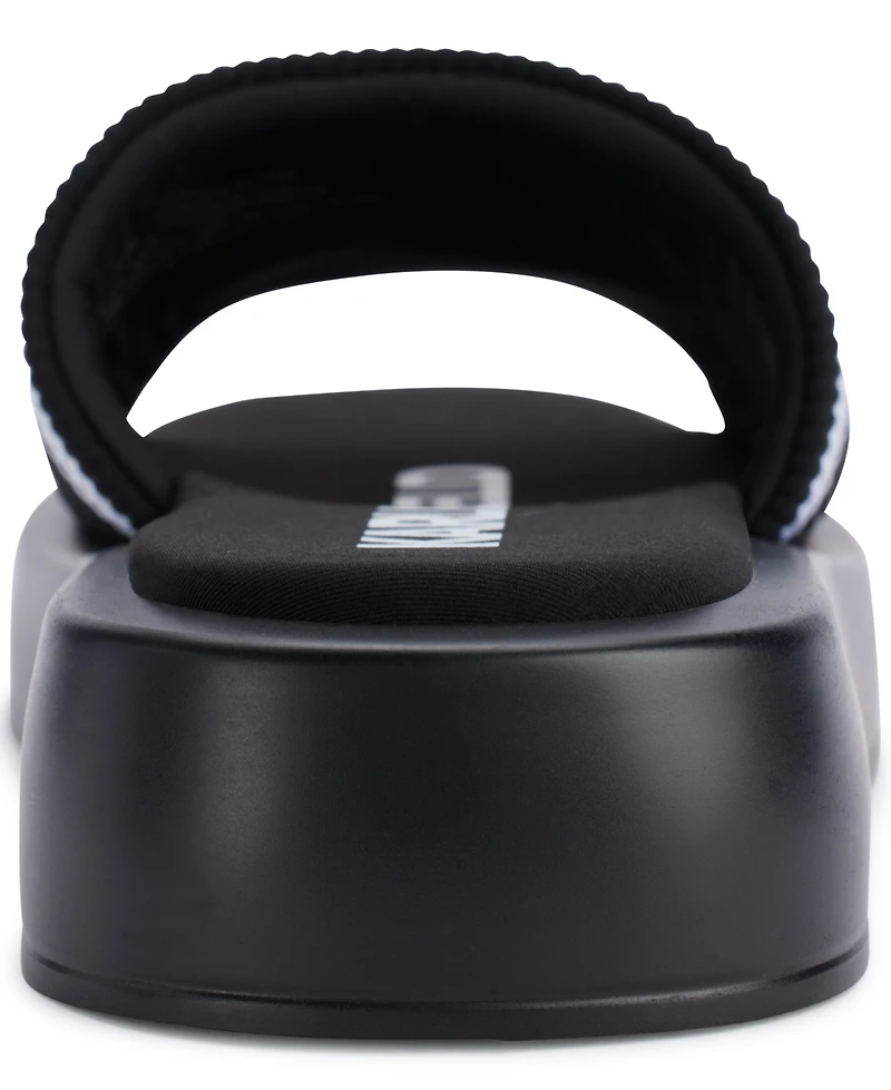 Karl Lagerfeld Paris Women's Ohare Platform Slide Flat Sandals