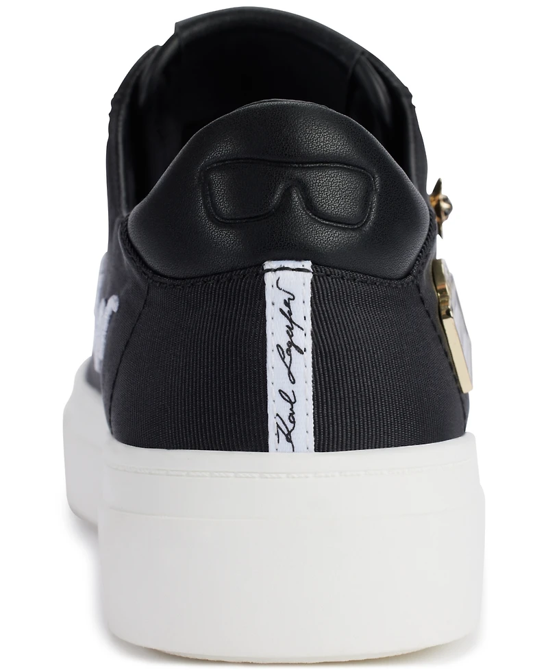 Karl Lagerfeld Paris Women's Cate Rue Pins Lace-Up Sneakers