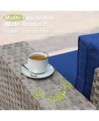 Xizzi Patio Furniture Set,12 Pieces Outdoor Sectional Sofa Couch Set,Patio Conversation Set with Modular Wicker Deep Seat Chairs,Comfy Cushions,Side T