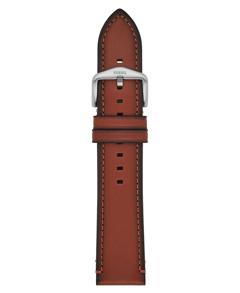 Fossil Men's Brown Leather Watch Band, 22mm