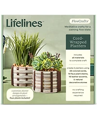 Lifelines FlowCrafts Cord-Wrapped Planters Crafting Kit