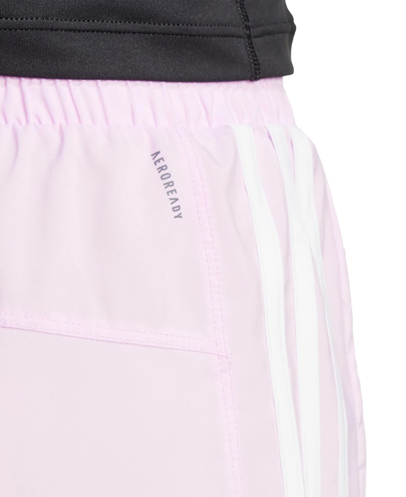 adidas Women's Pacer 3-Stripes High-Rise Woven Training Shorts