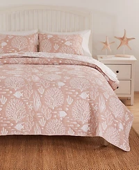 Greenland Home Fashions Marina Woven Jacquard Reversible 2-Pc. Coverlet Set, Twin/Twin Xl