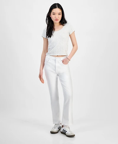 7 For All Mankind Women's High-Waist Slim Kick Jeans