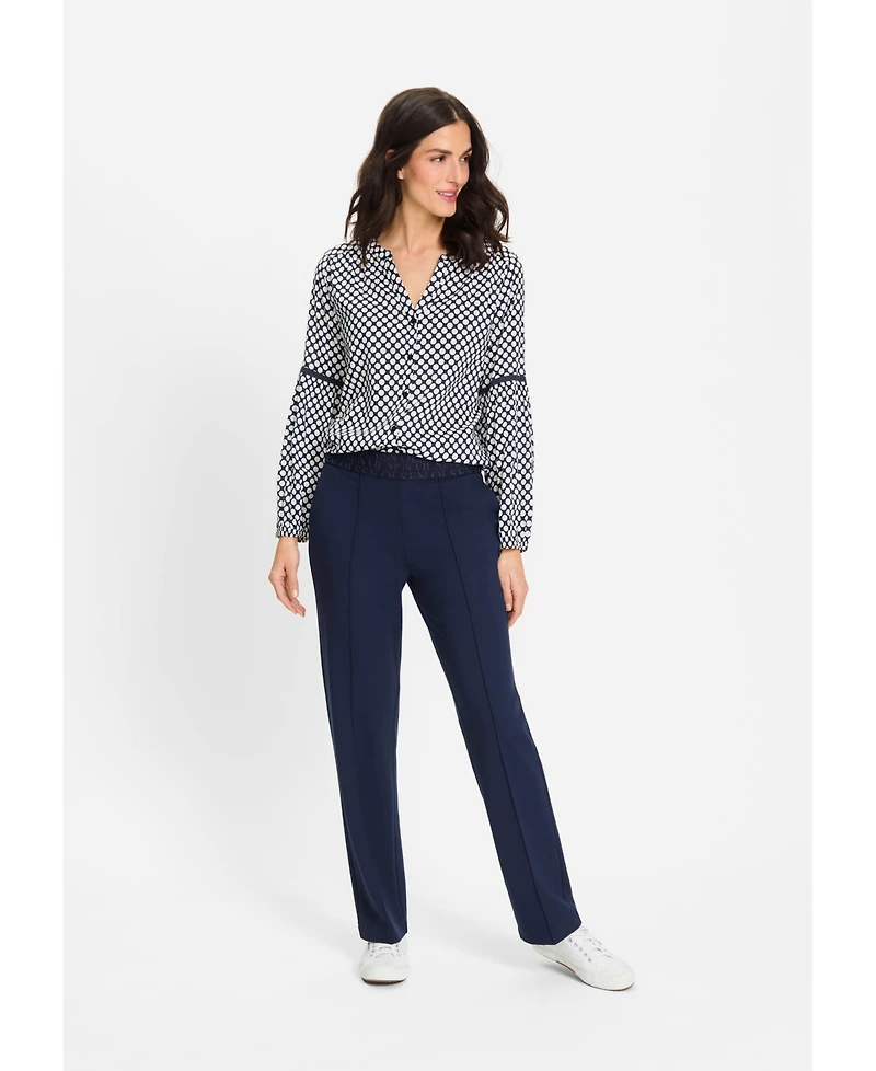 Olsen Women's Polka Dot Tunic Shirt