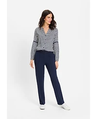 Olsen Women's Polka Dot Tunic Shirt