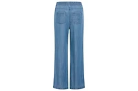 Olsen Women's Anna Fit Wide Leg Denim Look Pant