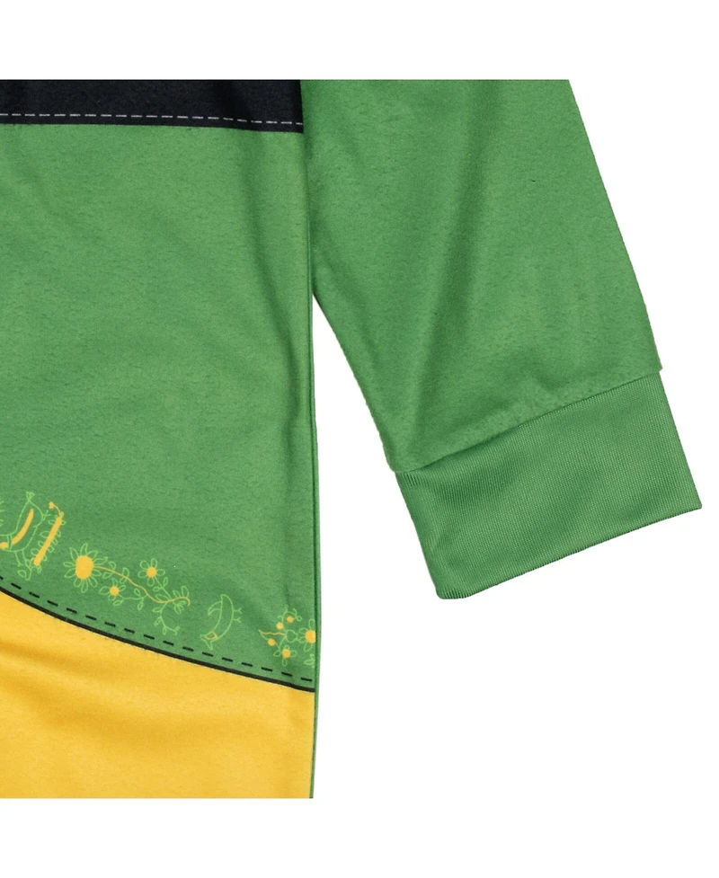 Elf Little Boys Fleece Zip Up Cosplay Pajama Coverall