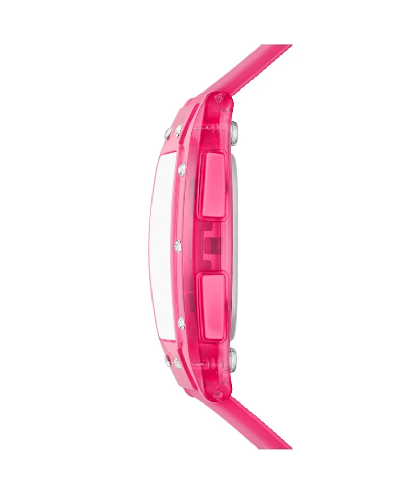 Skechers Women's Sawtelle Digital, Pink Polycarbonate Watch
