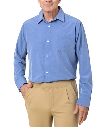 Joe & Bella Men's Adaptive Relaxed Fit Magnetic Button-Down Shirt