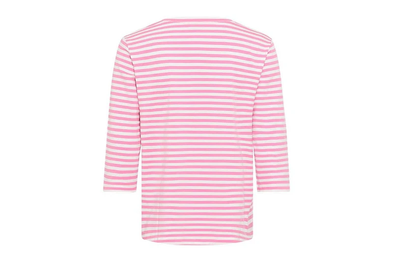 Olsen Women's Striped V-Neck T-Shirt