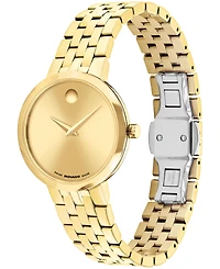 Movado Women's Museum Classic Swiss Quartz Light Yellow Pvd Watch, 29.5mm