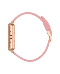Anne Klein Women's Connect It Illume Smartwatch with Pink Leather and Pink Silicone Band, 37mm