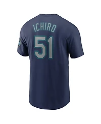 Nike Men's Ichiro Suzuki Navy Seattle Mariners 2025 National Baseball Hall of Fame Name Number T-Shirt