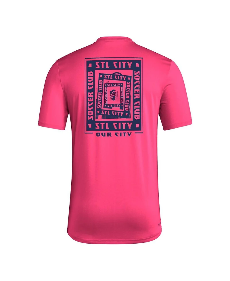Adidas Men's Red St. Louis City Sc Local Wrap T-Shirt