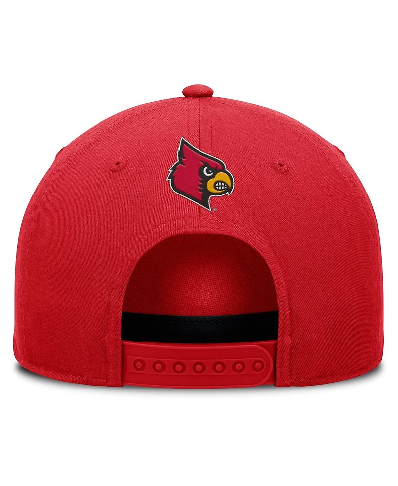 Fanatics Men's Red Louisville Cardinals Foul Ball Rope Adjustable Hat