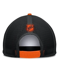 Fanatics Men's White/Orange Philadelphia Flyers Decades Collection Foam Front Snapback Hat