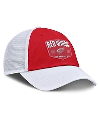 Fanatics Men's Red Detroit Red Wings Fundamental One-Time Trucker Adjustable Hat