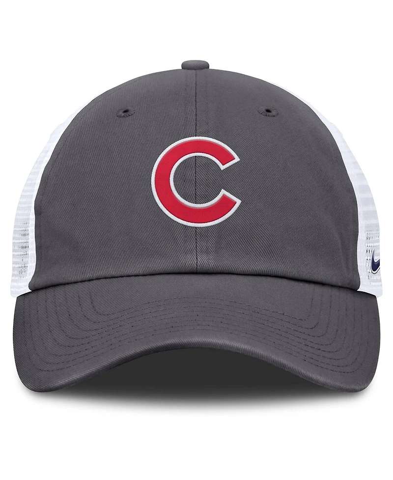 Nike Men's Gray Chicago Cubs Adjustable Trucker Hat