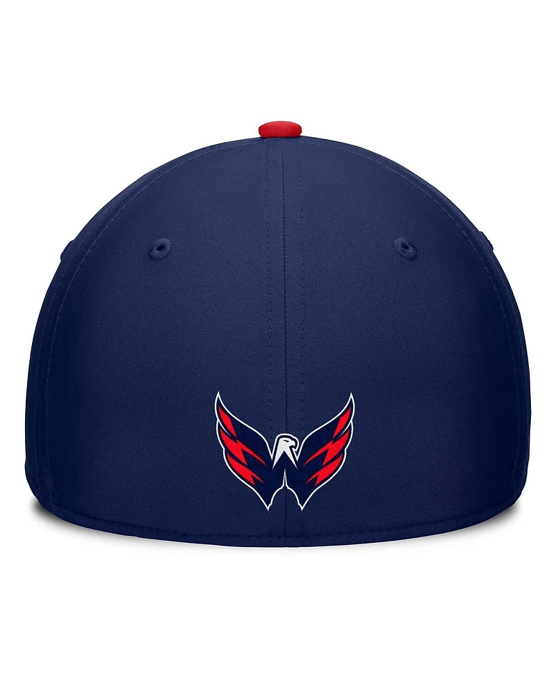 Fanatics Men's Navy/Red Washington Capitals Authentic Pro Rink Team Code Flex Hat