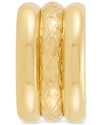 3-Pc. Set Polished Band Rings in 14k Yellow Gold