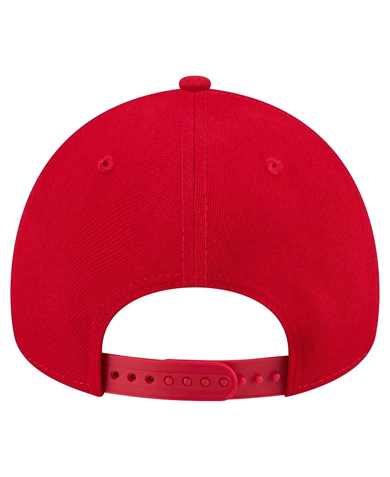 New Era Men's Scarlet San Francisco 49ers A-Frame 9FORTY Adjustable Hat