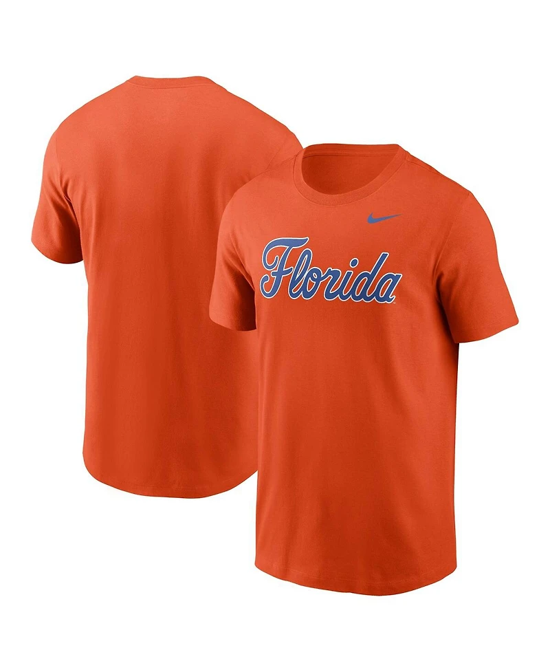 Nike Men's Orange Florida Gators Baseball Wordmark T-Shirt