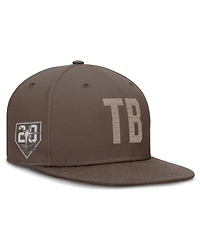 Nike Men's Brown Tampa Bay Rays True Statement 20th Anniversary Performance Fitted Hat