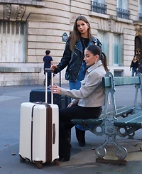 Elle Luxe Journey 3-Piece Expandable Retro Spinner Luggage Set