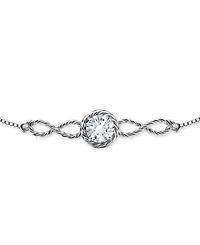 Giani Bernini Round Cubic Zirconia Infinity Link Bolo Bracelet (1-1/4 ct. t.w.) in 18k Gold Over Sterling Silver, Exclusively at Macy's
