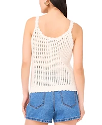 1.state Women's Pointelle Knit Tank Top