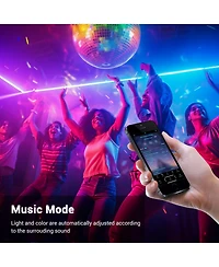 DELight 150FT Rgb Neon Rope Lights with Remote Control & App Ac 110V IP65 Waterproof Music Sync Dimmable Cuttable Diy Del-D150R
