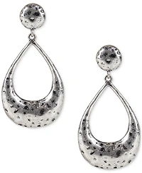 Patricia Nash Hammered Finish Teardrop Door Knocker Drop Earrings
