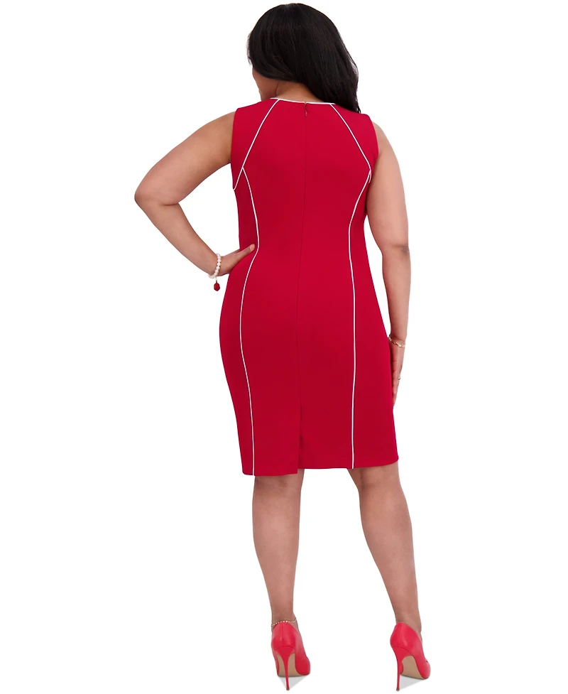 Kasper Women's Piped Sheath Dress, Regular & Plus