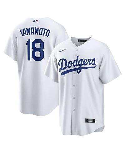 Nike Men's Yoshinobu Yamamoto White Los Angeles Dodgers Home Replica Player Jersey
