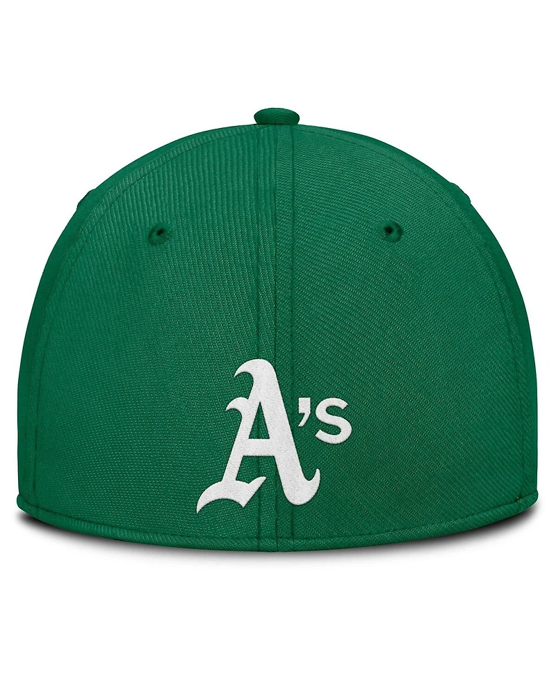 Nike Men's Green/Gold Oakland Athletics Rise Swoosh Performance Flex Hat