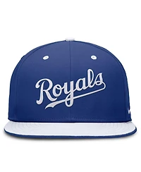Nike Men's Royal/White Kansas City Royals True Primetime Two-Tone Performance Fitted Hat