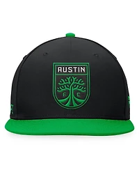 Fanatics Men's Black/Green Austin Fc Downtown Snapback Hat