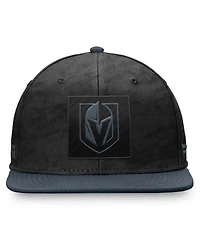 Fanatics Men's Black/Charcoal Vegas Golden Knights Authentic Pro Rink Snapback Hat