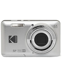 Kodak Pixpro FZ55 Friendly Zoom Digital Camera, Silver, With Sd Card &Camera Bag