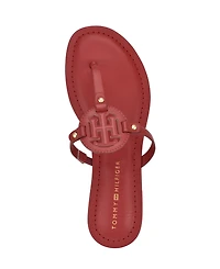 Tommy Hilfiger Women's Litzy Logo T-Strap Flat Sandals