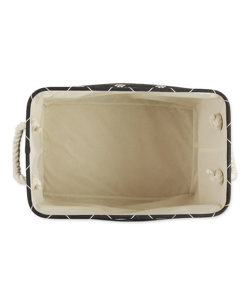 Bone Dry Collapsible Pet Storage Bin Trellis Paw Print