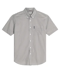 Ben Sherman Men's Geo-Print Short Sleeve Shirt