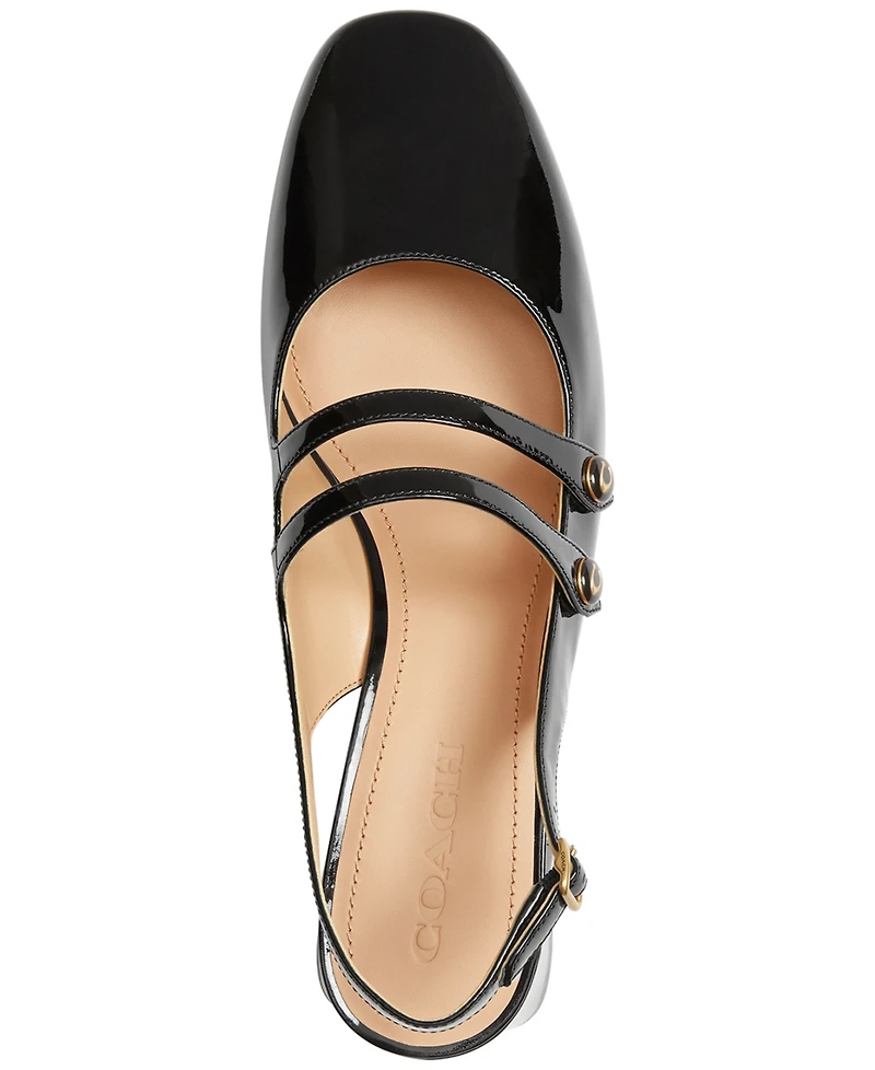 Coach Women's Winley Patent Leather Slip-On Pumps